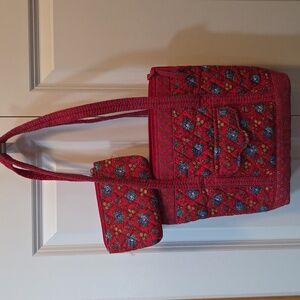 Crossroads Quilts Vintage Shoulder Bag with Coin Purse Limited Edition Rare Find